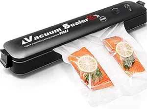 Birudmart Slim Vacuum Sealing and Packing Machine with 15 Vacuum Storage Bags One-Touch Automatic Vacuum Sealing Machine for Dry And Moist Food Fresh Preservation with Led Indicator Lights