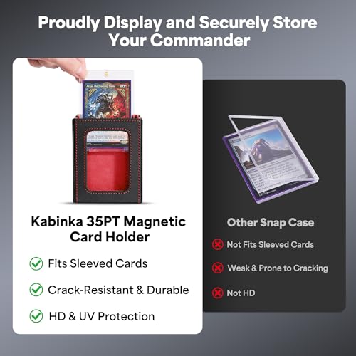Image of Kabinka Commander Deck Box for MTG with Handle, Multi Deck Case with Large Dice Tray Fits 400+ Double-Sleeved Cards, 5 IN 1 TCG Card Storage Box with Commander Display, 35PT Card Holders (Colorful)