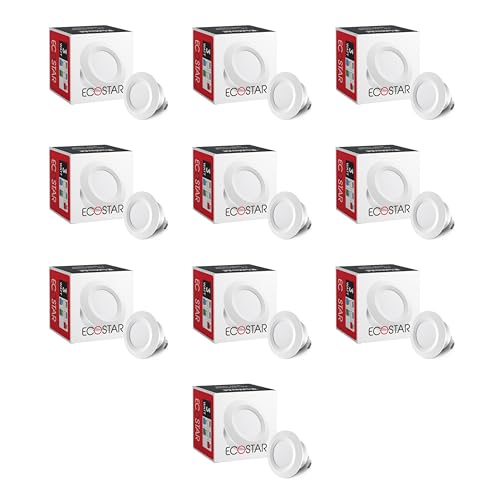 Image of Goldmedal Ecostar 3W LED COB Round Spot Light- Blue | Pack of 10|Up to 80 Lumens per Watt | Cut-Out Size: O31mm | Dimension: O45X20mm | for Indoor Application