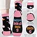 Juesly 5 Year Old Birthday Gifts for Girls - Socks for Girls with Pop Up Birthday Card, Presents for 5 Year Old