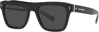 Dolce & Gabbana DG4420-501/87 Sunglasses Black w/Dark Grey 52mm