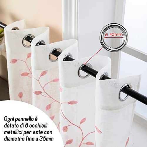 GIRASOLE HOME® Coppia Tende Filtranti in Simil