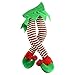 Atrumly Decorazioni natalizie, Natale Babbo Natale Elfo Gambe Peluche Piedi ripieni con Scarpe Albero di Natale Ornamento Decorativo Elfo Gambe Attaccare Fuori dal tronco