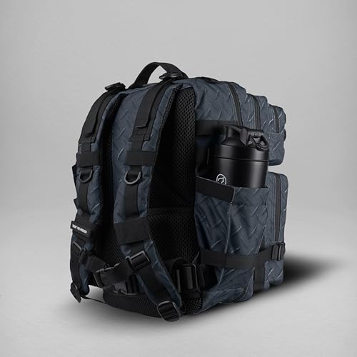 Image of WOLFpak 25L Athletic Gym Backpack (Strength Club) Durable 1000D Waterproof Oxford Material w /MOLLE Webbing, Laptop Pocket & Dual Cup Holders, Durable Fitness /Travel /Military Daypack