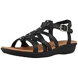 manilla bonita clarks Color exacto: cuero negro Clarks Manilla Bonita, Sandalias con Cuña Mujer, Negro (Black Leather), 36