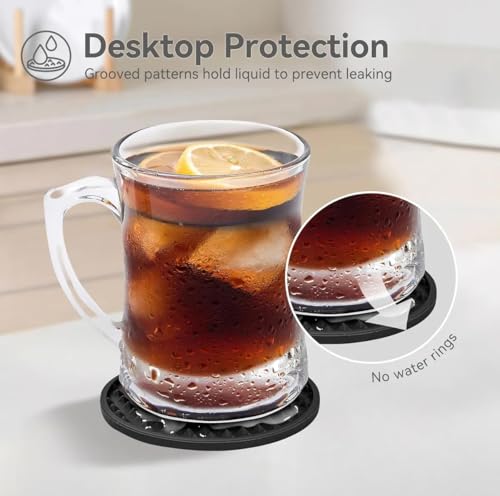 Dessous de verre en silicone de qualité pour protection de table - 8