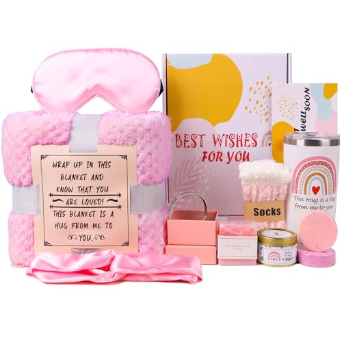 Get Well Soon Care Package, 12 Pcs Gift Basket for Sick Friends After Surgery, Feel Better...