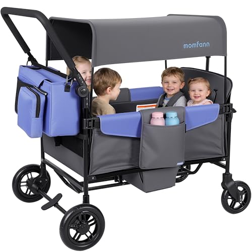 MOMFANN All-Terrain Wagon Stroller for 4 Kids