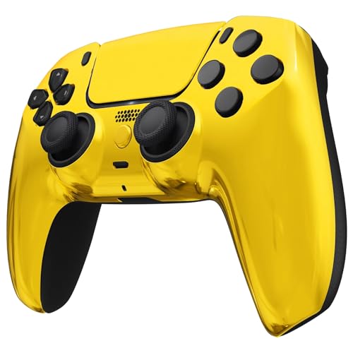 Image of Custom Controllerzz Custom Wireless Controller Compatible with PS5 - Multiple Designs Available (Gold Chrome)