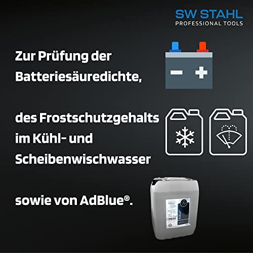 Refraktometer SW-Stahl 21550L I zur Prüfung von Frostschutzmitteln und Batteriesäure
