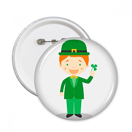 Pins costume Irlande : sublimez vos vêtements de fête avec ce badge rond multicolore
