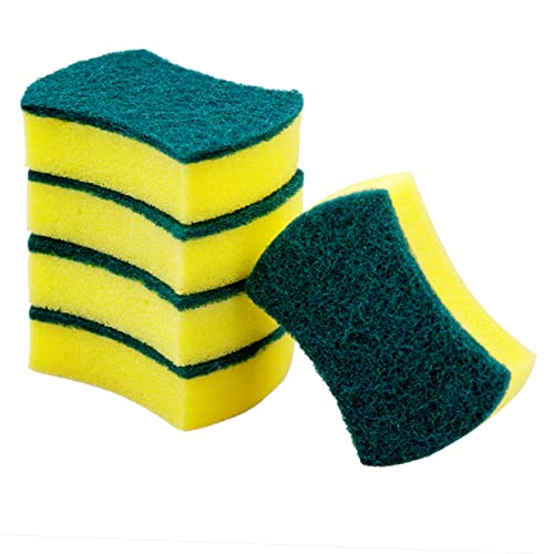 UTHCLO 28pcs High-Density Sponge Cleaning Cloths Double-Sided Dishwashing Sponge Cleaners for Kitchen Bathroom Fast Bubbling Strong Absorption Safe for All Kitchen Utensils