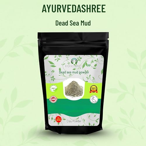 AYURVEDASHREE Dead Sea Mud 200 Gm | Nourishes Exfoliates Softens & Detoxify the Skin | DRY CLAY POWDER | 100% Only Dead Sea mud powder | Skin care | Facial Mask