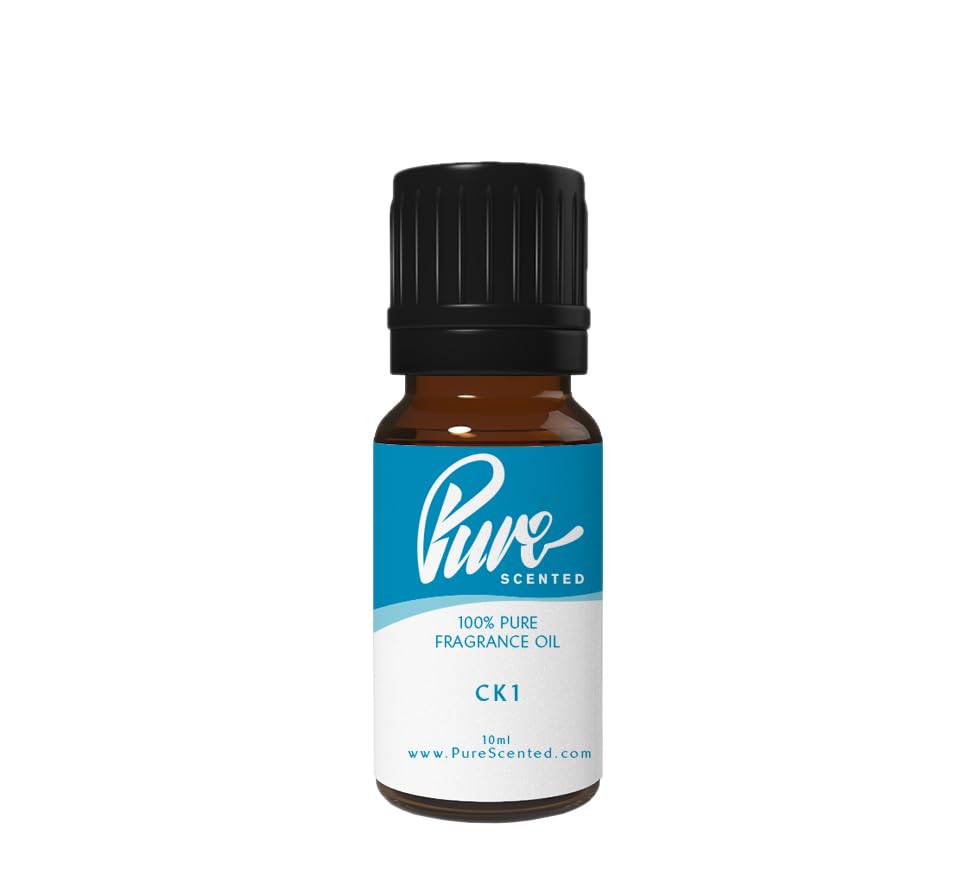 Pure Scented 10ml Fragrance Oils - 1 x 10ml Suitable for Candles, Soaps, Slime, Diffusers, Cosmetics, Wax Melts, Designer (1 x 10ml, CK1)