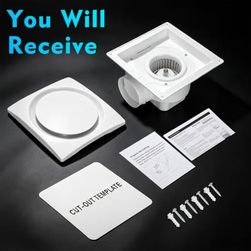 Image of Orsong Bathroom Exhaust Fan 12 inch Panel