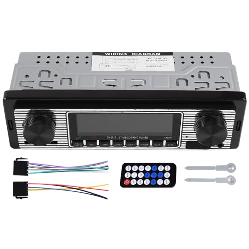 Autoradio Bluetooth ancien et lecteur MP3 stéréo avec ports USB et AUX pour voiture classique
