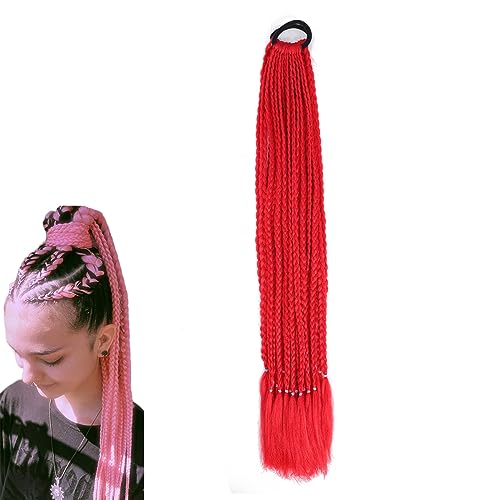 prinfantasy Braiding Hair Extensions Synthetic Braid Red Hair Extensions Curly,BZ130, GBBZ130, 24 inch