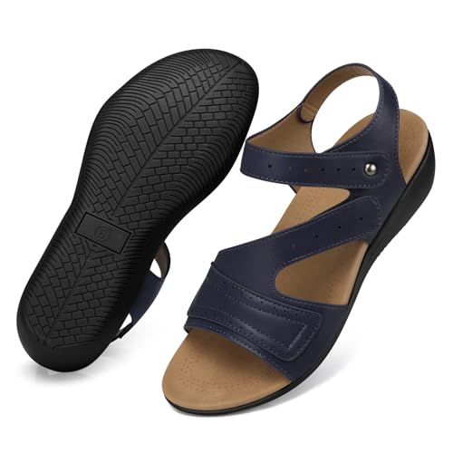 Image of SHIBEVER Wedge Sandals for Women Dressy: Comfortable Summer Low Wedges 2026 Platform Walking Womens Shoes