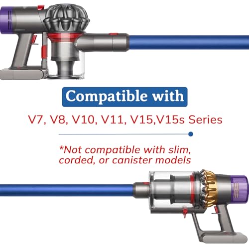 Verlängerungsrohr kompatibel mit Dyson V15 V11 V10 V8 V7, Quick-Release-Verlängerungsrohr 74 cm Ersatzrohr für Dyson Akku-Staubsauger Serie Ersatzrohr Verlängerungsstange (Blau)