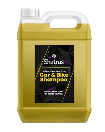 Image of Shatras Yellow Car Wash Shampoo Concentrate - pH Neutral, Thick Suds With Shine Enhancing Formula - Bubblewash Snow Car Foam Shampoo That Works With Both Bucket Wash And Foam Cannon
