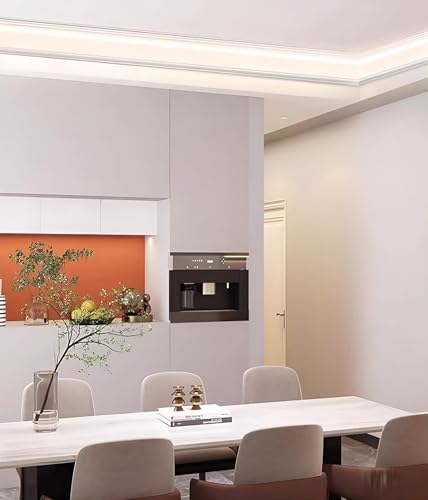 Profile de plafond en aluminium avec moulure decorative pour eclairage LED - 6