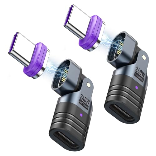 ingoodtle 240W USB C Magnetic Adapter 2 Pack 16Pin 180 Rotation