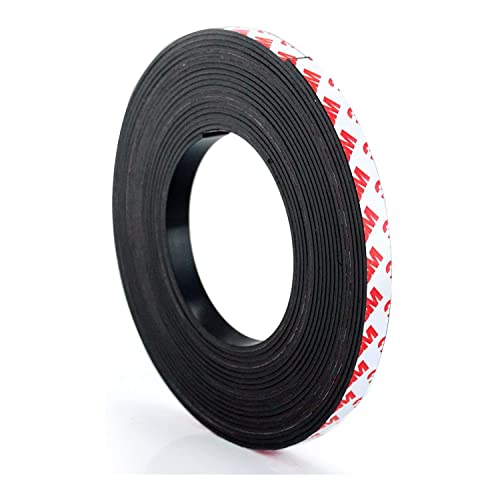 Craftopia Self Adhesive Magnet Strip Cuttable Roll | .5 Inch X 300 Inch | Sticky Back Magnetic Tape | Strong, Flexible, Easy To Cut Peel And Stick Magnetic | Thick 50 Mil | Crafts, Gifts, Office, Home #TOP7