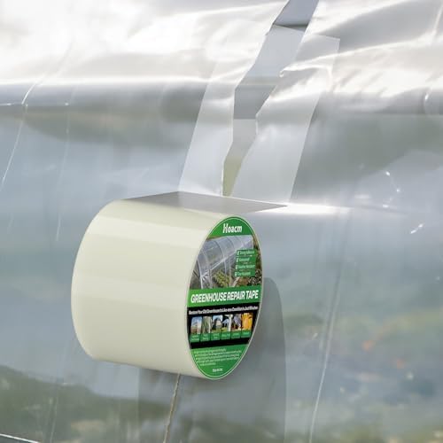 Hoacm Greenhouse Repair Tape Clear, 5.5 mil Thickness, 3.15 in x 72.2 ft