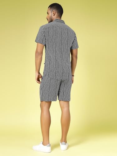 Image of Rigo Printed Co-Ord Set for Men's | Casual Shirt & Shorts Night Suit Set | Lounge-wear Nightdress Pajama Set for Men's | Night Wear, Beach Wear, Vacation Wear Outfit