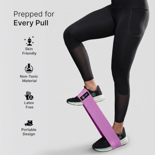 Image of Cult Hip Resistance Band, Anti-Slip Cotton Exercise Band, Heavy Resistance (40-50 lbs) for Glute Activation, Strength Training, Home Gym & Fitness