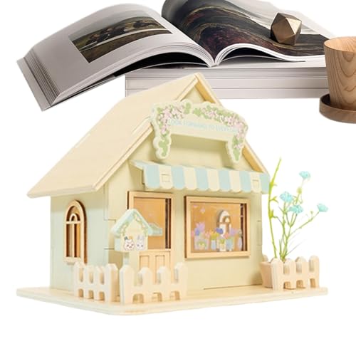 Veilleuse en bois chalet et lampe de nuit LED pour décoration de chambre
