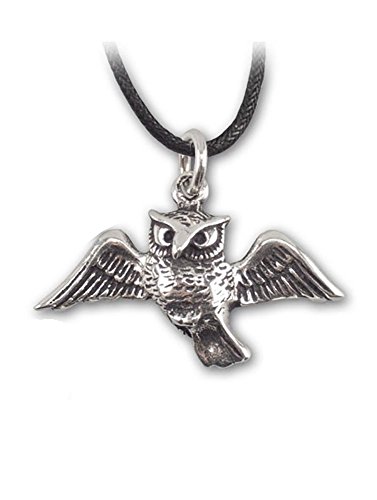 Preisvergleich Produktbild Anhänger Eule aus Silber Eulenanhänger etNox - Glück und Schutz