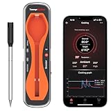 ThermoPro TempSpike 500 ft Wireless Meat Thermometer Digital, Bluetooth Meat Thermometer Wrieless for Beef Lamb Chicken Turkey, Smoker Acccessories for Rotisserie Sous Vide BBQ Oven Air Fryer