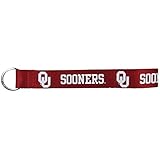 NCAA Siskiyou Sports Oklahoma Sooners Lanyard Key Chain, Wristle