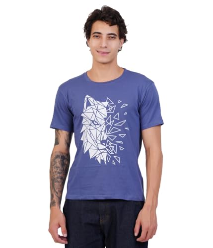 Image of Men's Super Combed Cotton Round Neck Half Sleeve T-Shirt | Soft Breathable Cotton Fabric | Stylish Comfortable Wearfor Men | Quality Regular Fit