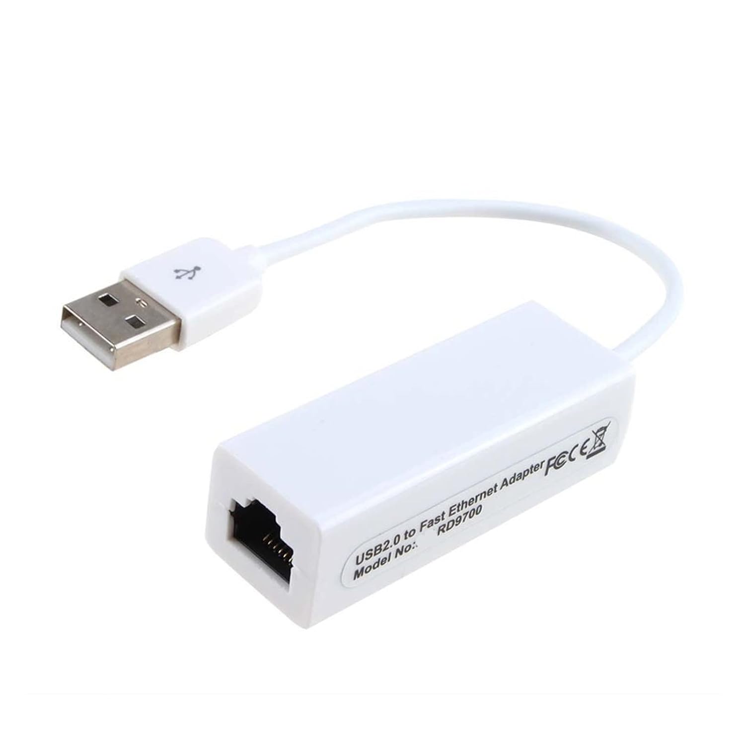 External100Mbps USB 2.0 to RJ45 LAN Network Ethernet Adapter Card Converter Compatible with M OS Notebook Computer Laptop Win 10 7 8 XP