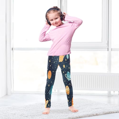 Toddler Girls Leggings Printed Yoga Pants Leggings Colorful Starry Sky for Kids4
