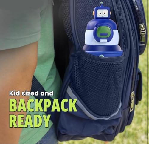 Image of Katty Mao Kids Water Bottle For School, Sipper Water Bottle (Dark Blue)