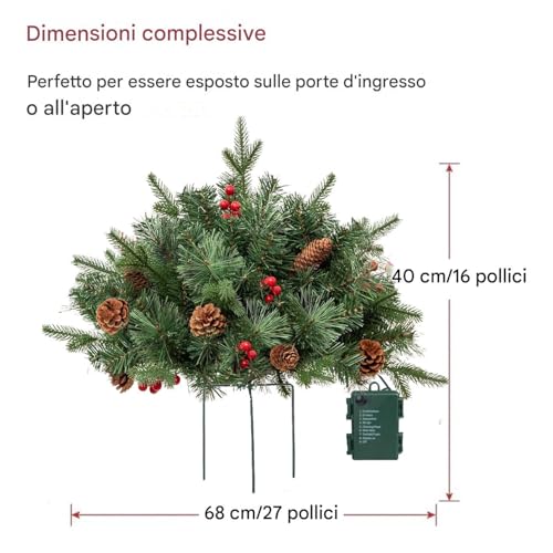 Soporte de caballete de Navidad iluminado para realzar macetas y esquinas oscuras 6