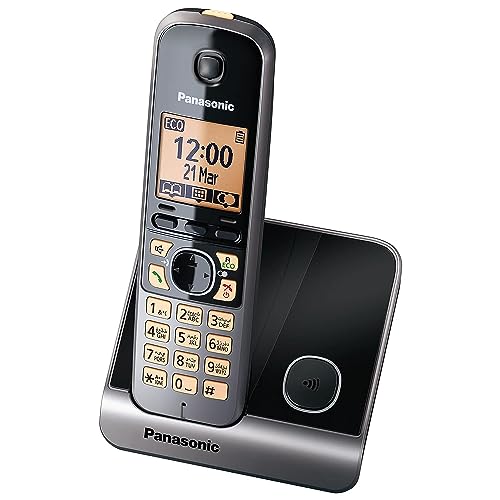 Panasonic Digital Cordless Phone with Call Blocking Arabic language support 1 Handset UAE Certified - KX-TG6711UE1 (Black)