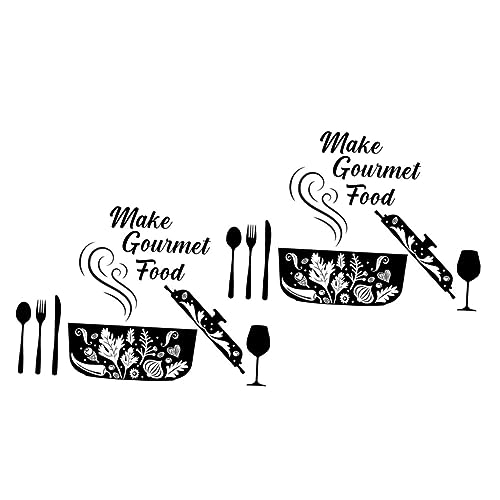 Pegatinas de pared de cocina para tapar imperfecciones con frases en comedores 5