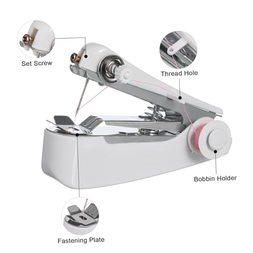 VILLCASE Handnaaimachine Herstelmachine Professioneel Naaigereedschap Handig Riool Mini-naaimachine Naaimachine Voor Thuis Hand Riool Handleiding Plastic Verpakking Handmatige Naaimachine - Image 8