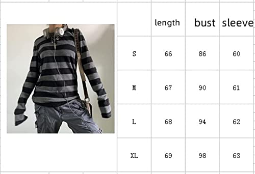 Women Teen Girls Fairy Grunge Clothes Y2k Long Sleeve Baggy Shirt Graphic Baby Tee Fall Vintage Streetwear T-Shirt