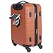 Wrangler Smart Spinner Hardside Luggage, 22-Inch Carry-On, Burnt Orange