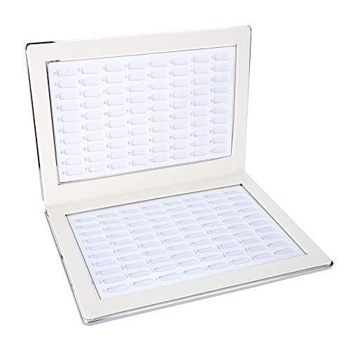 GAESHOW 160 Slots Nagel Gel Farbkarte Nagellack Display Diagramm Buch Nail Art zeigt Regal Nagel Farbdisplay Buch(Weiß) – Bild 3