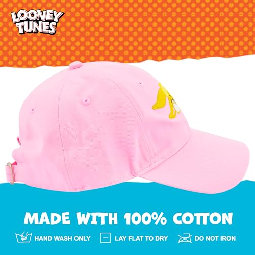Image of Concept One Unisex Adult Looney Tunes Baseball Cap, Adult Adjustable Cotton Dad Hat with Curved Brim for Men and Women