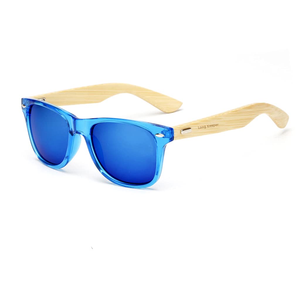 Long KeeperLong Keeper Bamboo Wood Arms Sunglasses for Women Men