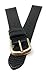 JP Leatherworks Mens Lizard Grain Watchband Black 18mm Watch Band
