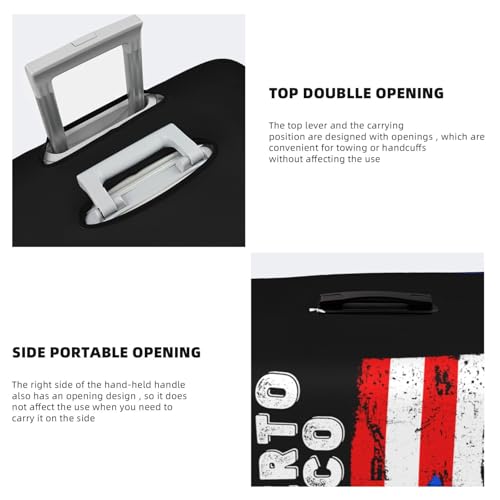 Travel Luggage Cover Puerto Rico Flag Fashion Washable Baggage Suitcase Protector Fit For Luggage Small4