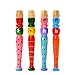 CAOLATOR.Juguete Flauta Niños Instrumentos de Música Madera Piccolo Silbato de Instrumentos Musicales Madera Niños Juguete para el Aprendizaje-Color Aleatorio